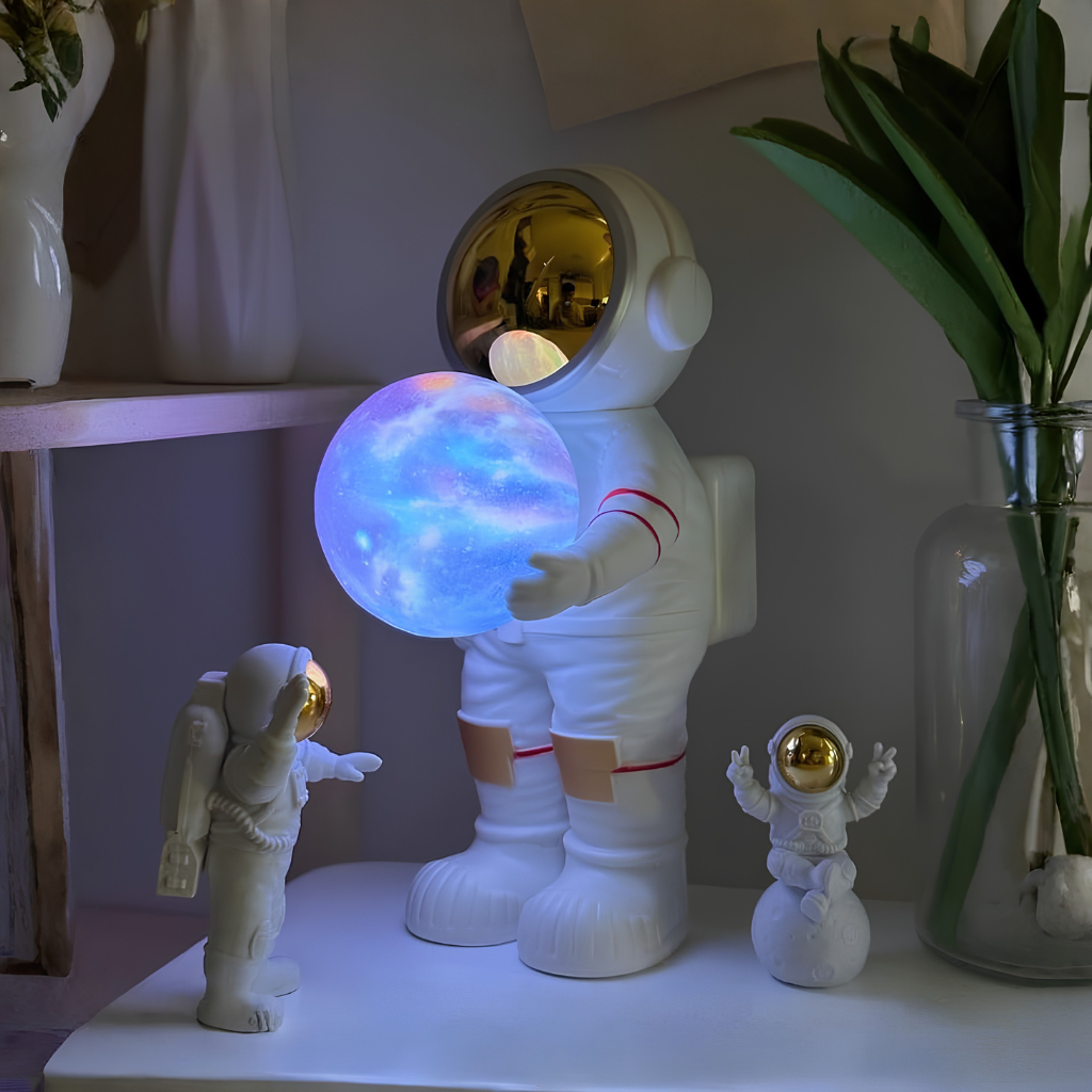 Lámpara astronauta con altavoz
